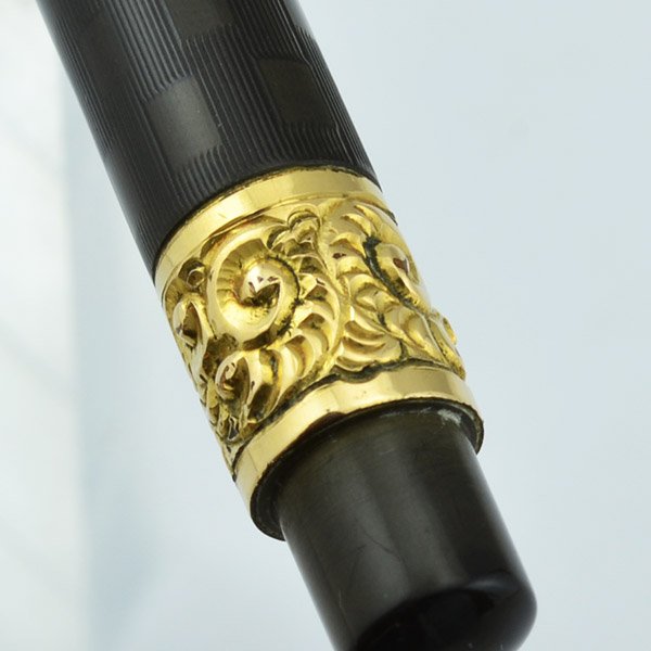 Paul E. Wirt Overlay Fountain Pen BCHR w Two Gold Filled Bands, 2